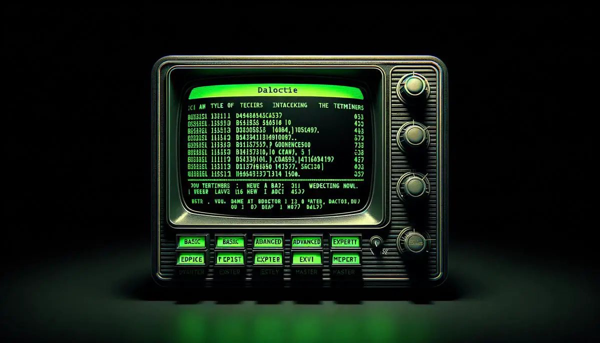 Image of a terminal in Fallout 76 with different security levels for hacking