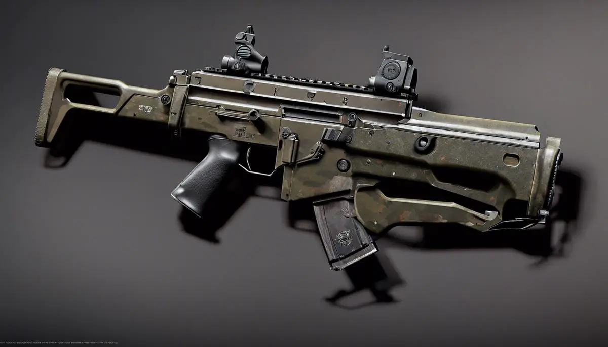 Image of MP5 gun in Call of Duty: Warzone for strategic gameplay