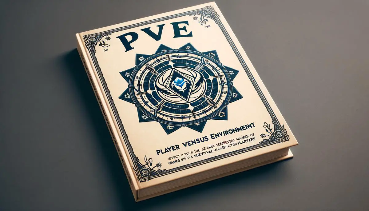 a guidebook with a Rust logo on the cover for players wanting to choose the right PvE Rust servers