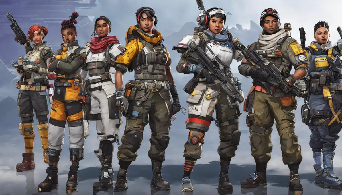 A group of characters representing different Apex Legends error codes.
