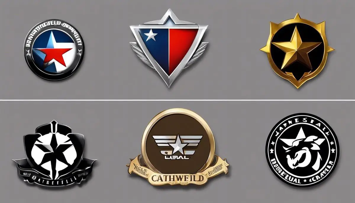 Comparison of Battlefield and Call of Duty logos