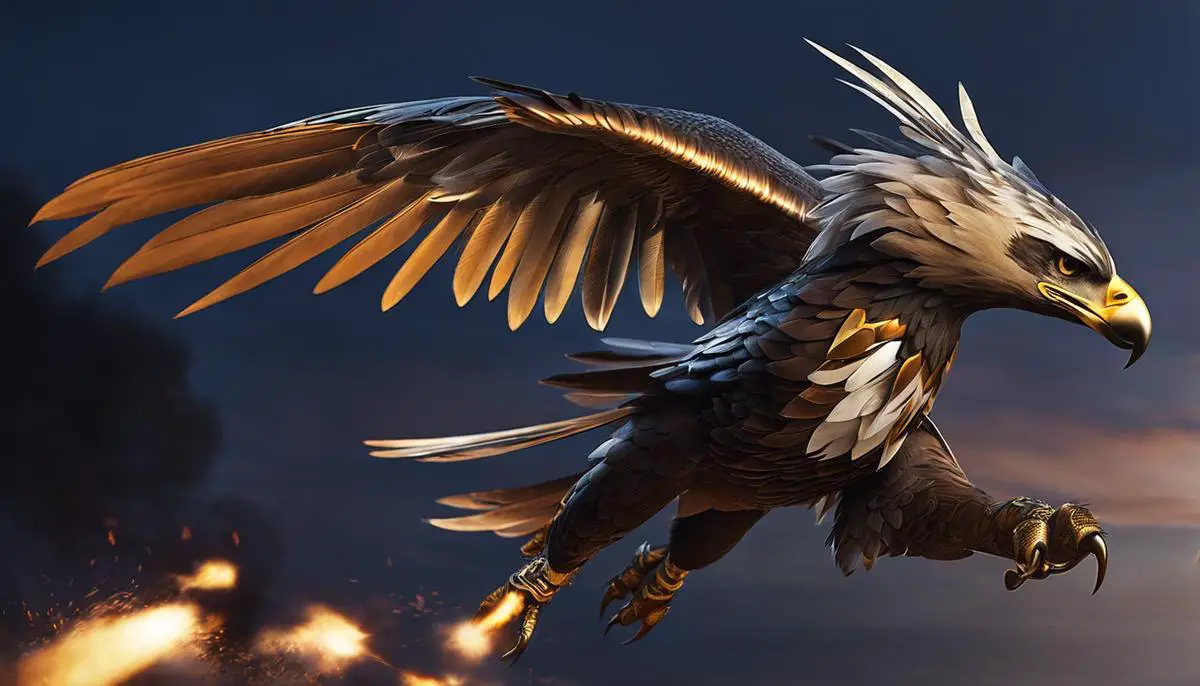 Image of the Eagle's Talon skin, a legendary Wingman skin with avian-inspired design.