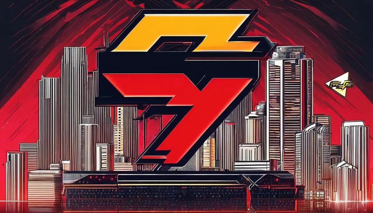 Illustration depicting Faze Clan logo and cryptocurrency symbol, representing the controversy surrounding the esports collective's alleged involvement in a 'pump and dump' scheme with Save The Kids cryptocurrency.