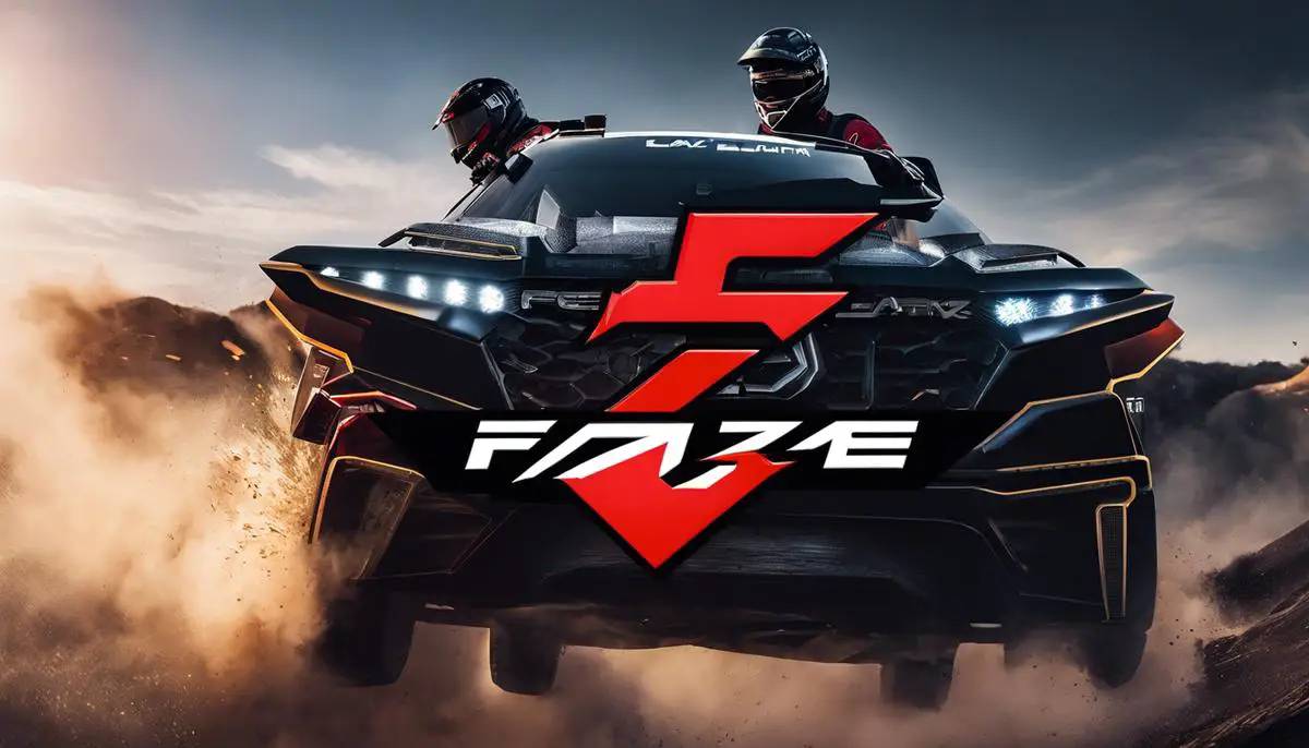 Image of Faze Clan logo and gamers in action, showcasing the innovative tech trends adopted by the gaming clan.