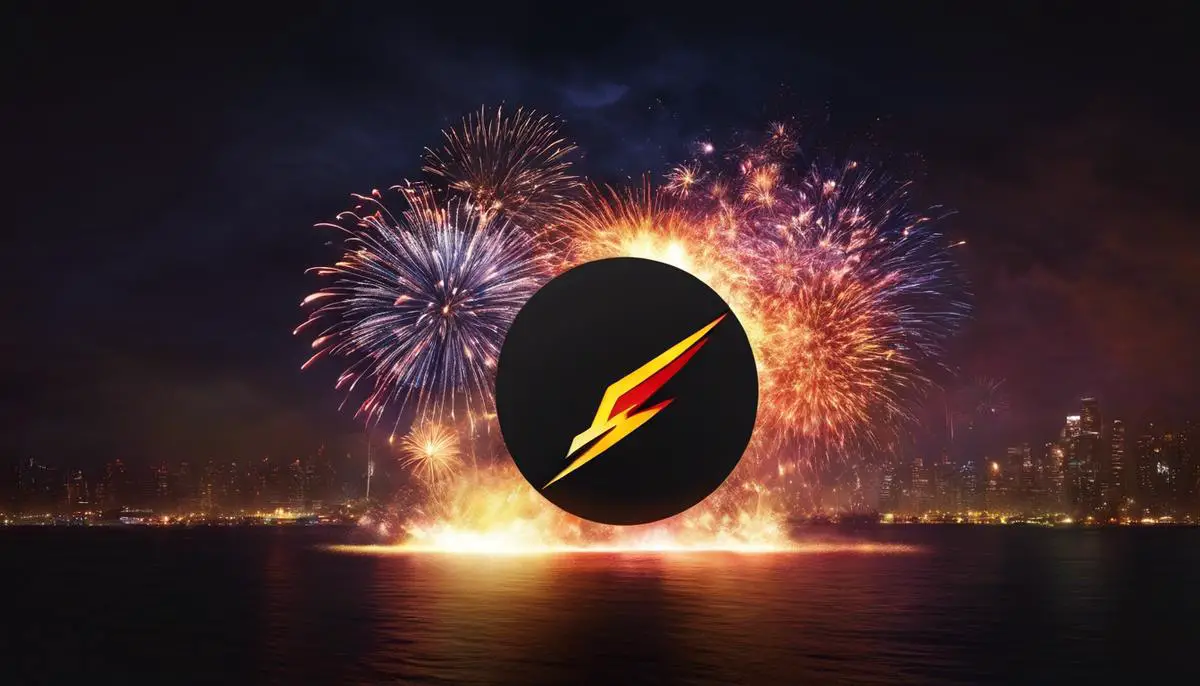 Image of FazeClan Logo Exploding in a Firework