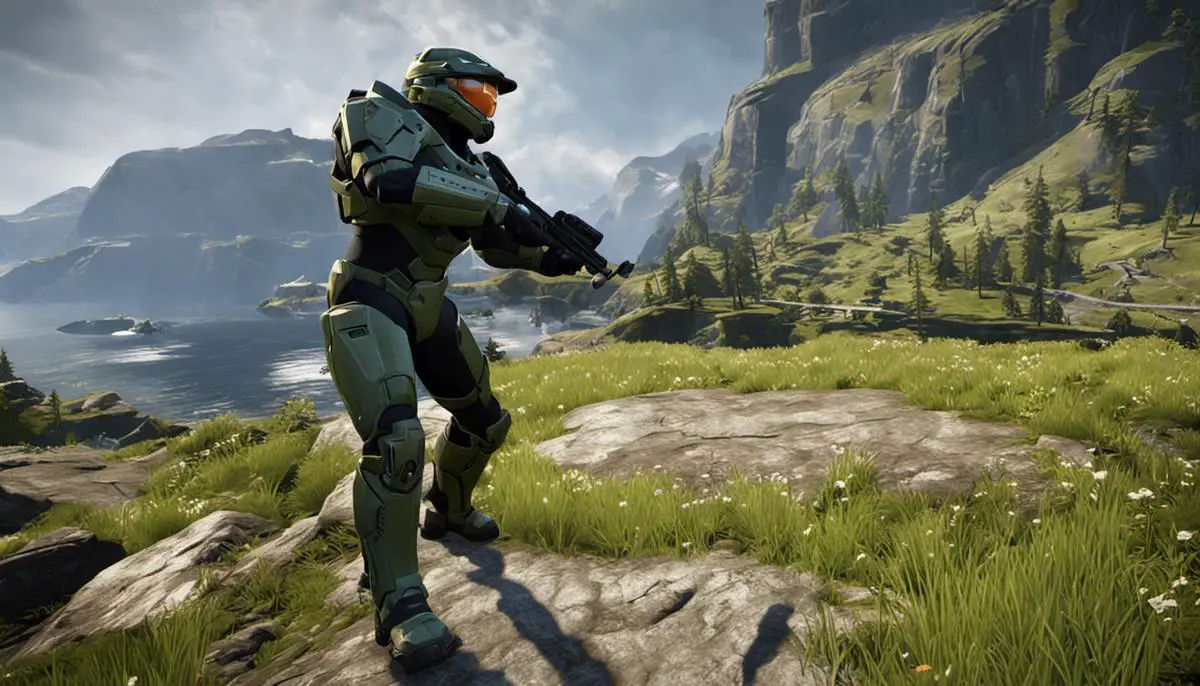 Image illustrating a player receiving a ban in Halo Infinite, signifying consequences for violating the game's rules.