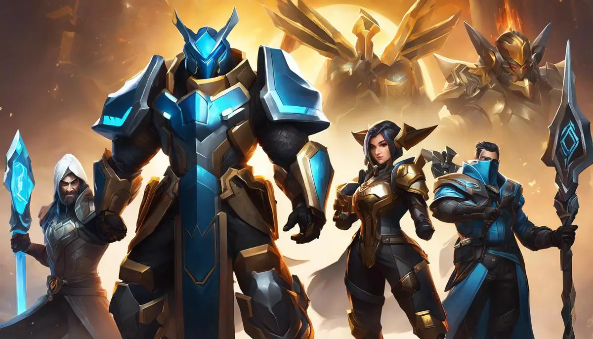 Image showcasing the various Hextech skins described above