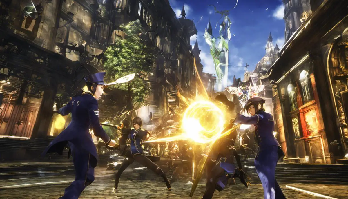 An image showing the impact of the miracle in Shin Megami Tensei V, visually enhancing the player's critical hit rate.
