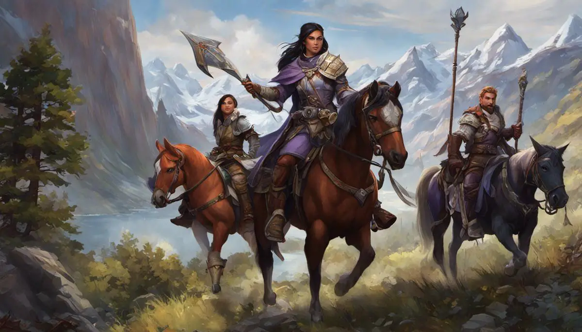 Image illustrating companions exploring in Pathfinder: Wrath of the Righteous