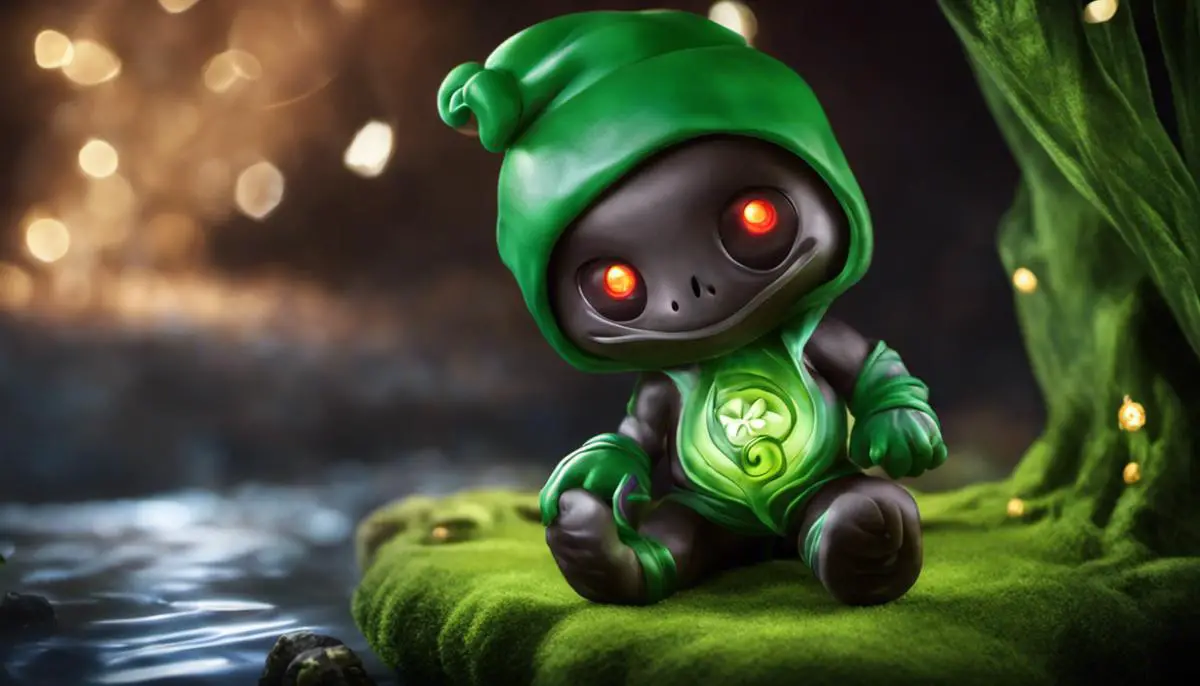 Porcelain Amumu Skin: Splash Art, Release Date, and Price - A haunting porcelain figure of Amumu, with a plush velvety curtain as the backdrop.