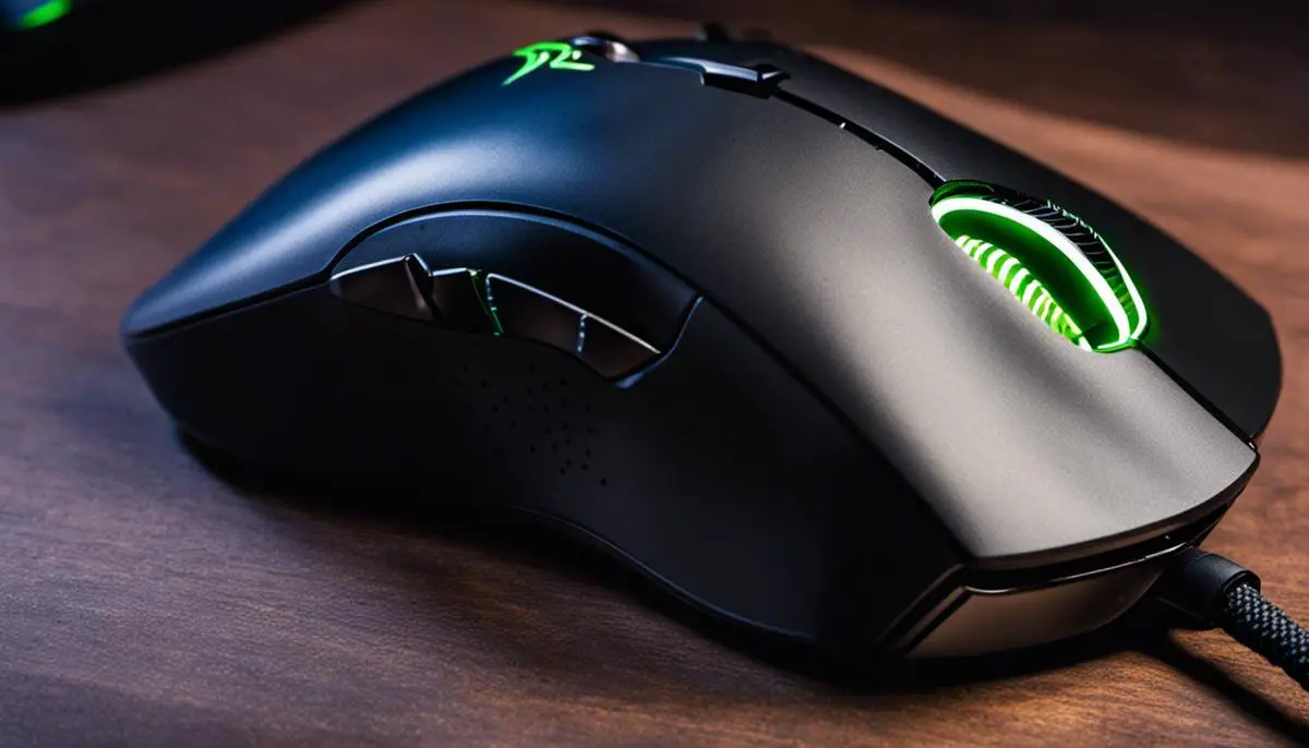 Image of the Razer DeathAdder Elite Gaming Mouse, a palm-grip gaming mouse