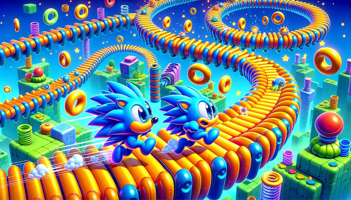 Image of gameplay from Sonic Colors Ultimate. Avoid using words, letters or labels in the image when possible.
