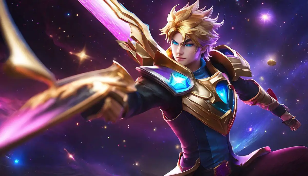 Image of Star Guardian Ezreal, a skin that merges fashion with tactical gameplay, channeling the power of the cosmos.
