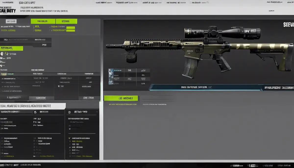 Image description: A player customizing weapon loadouts in Call of Duty Modern Warfare.