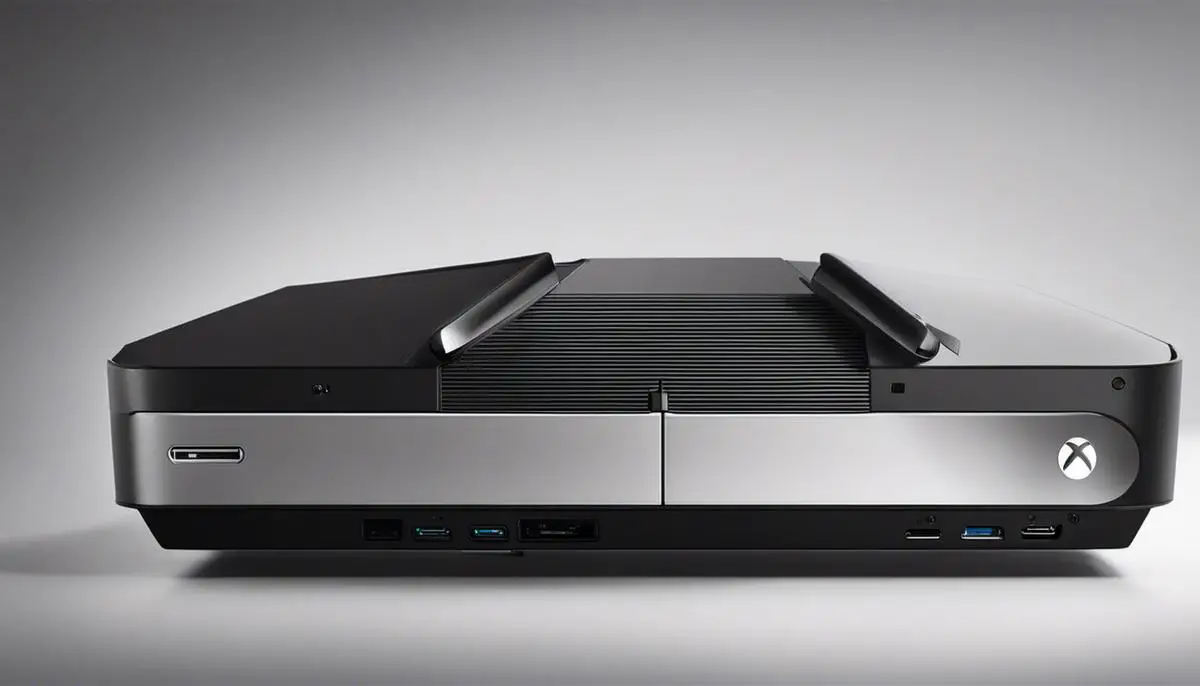 An image of an Xbox One console