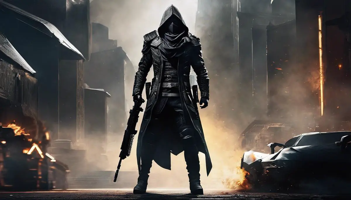 Image depicting Zer0 the Assassin, a mysterious and deadly character focused on precision and stealth combat.